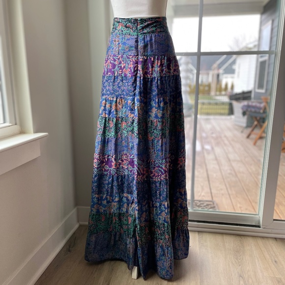 Calypso St. Barth Vintage Floral Bohemian Silk Maxi - Picture 2 of 9